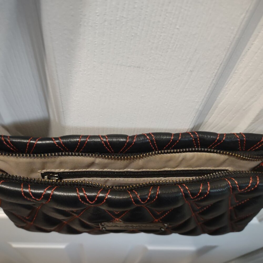 Valentino - vintage - Italian leather quilted crossbody clutch - EUC - Picture 10 of 11